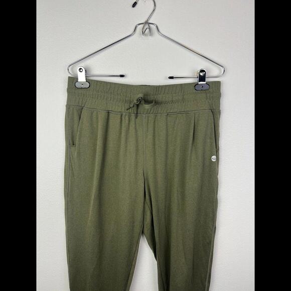 Senita Athletics Easy Going Joggers Olive Green Drawstring Pockets ~ Size M - Picture 2 of 8